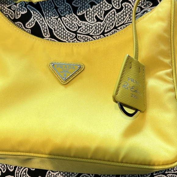 Prada- yellow nylon crossbody - Picture 2 of 9